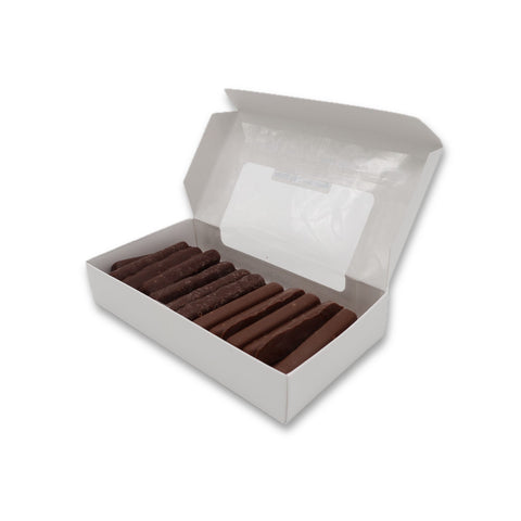 Second photo of Milk and Dark Chocolate Raspberry Jelly Sticks 